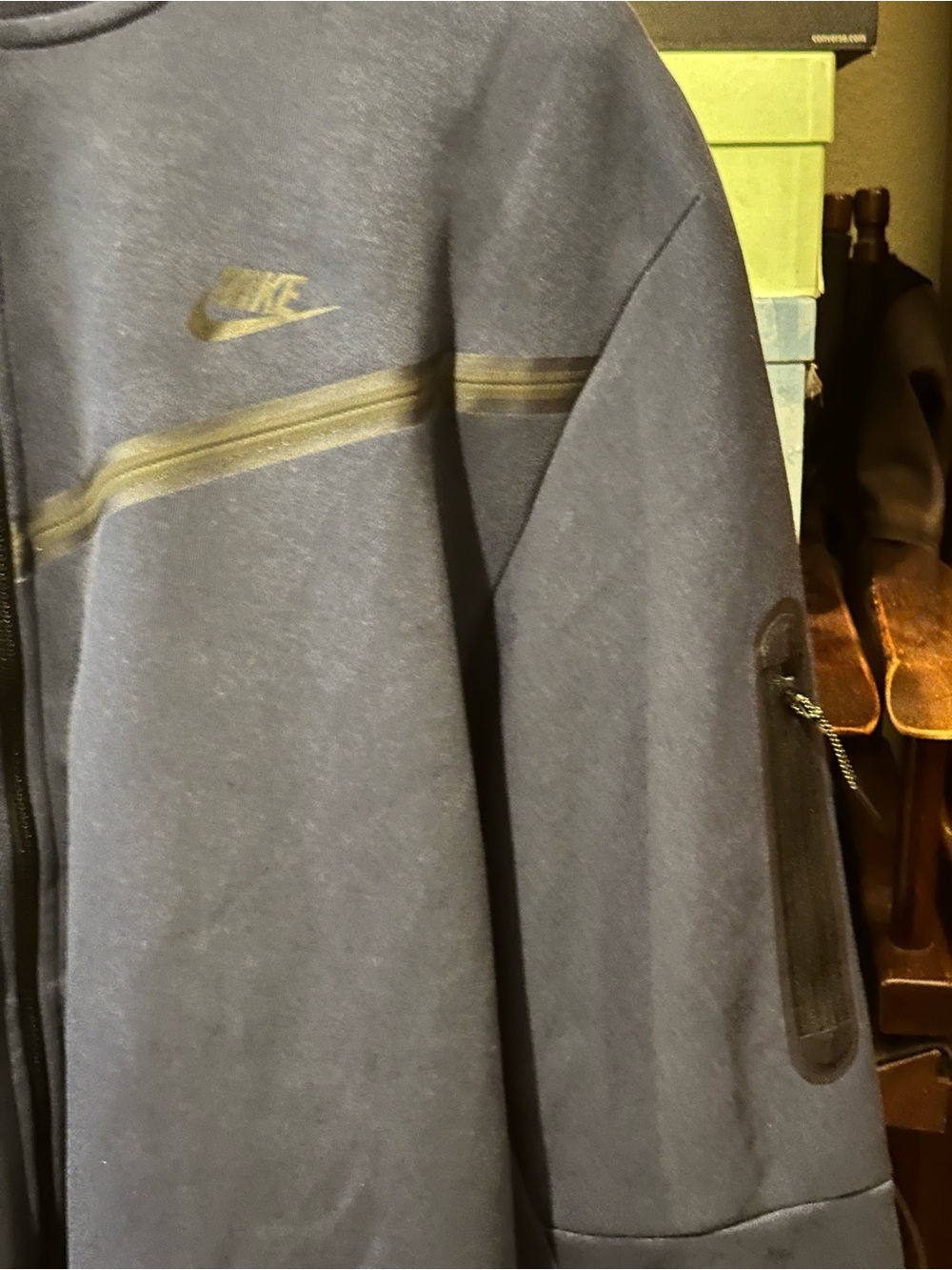 Nike Sportswear Midnight Blue Tech Fleece Hoodie Zip - Picture 7 of 8